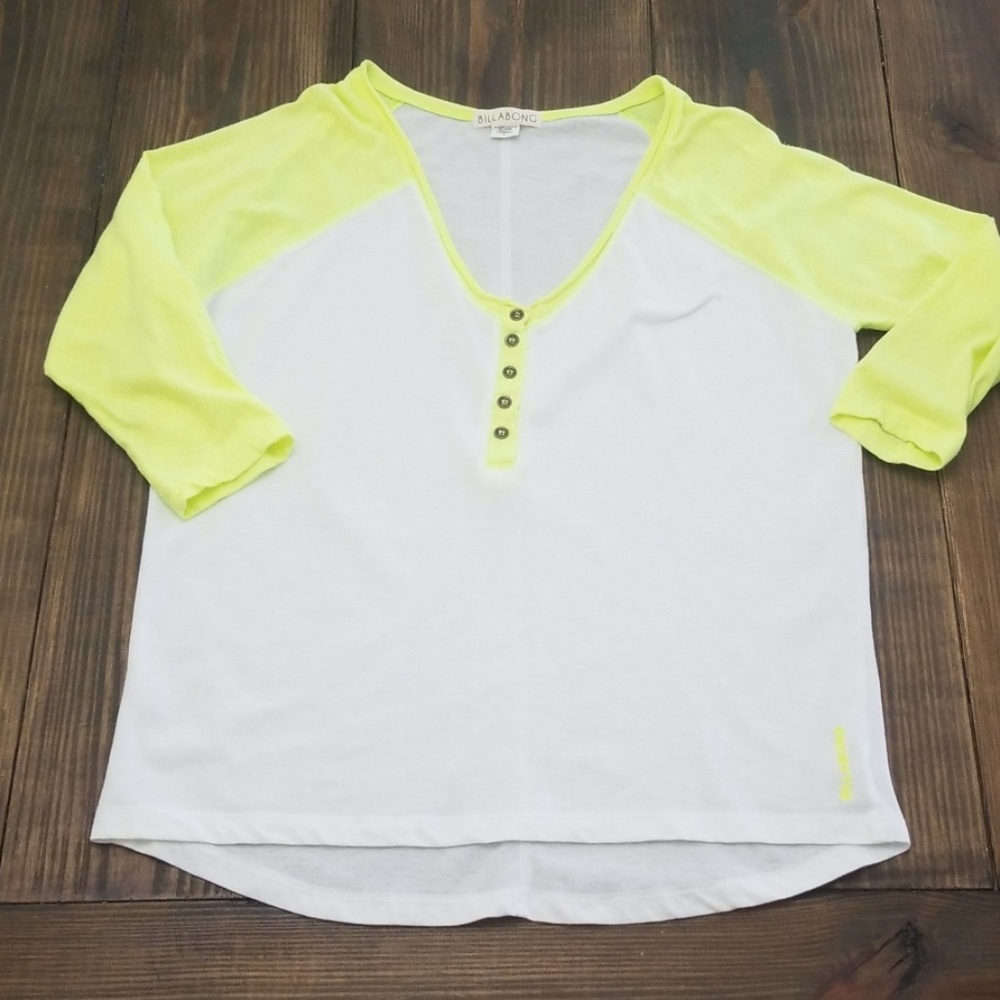 Billabong Neon Baseball Tee Medium